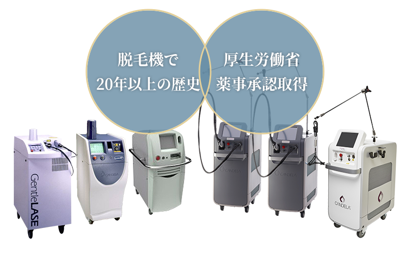 信頼性の高い脱毛機