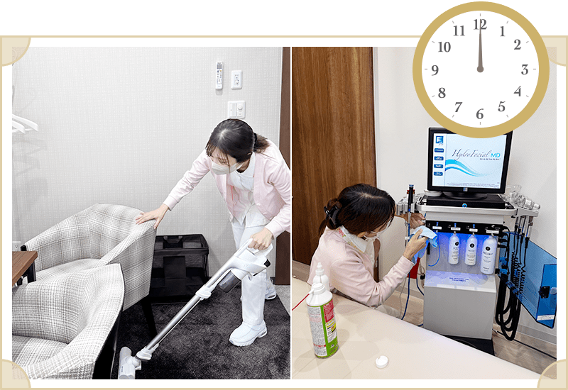 午前の業務終了
